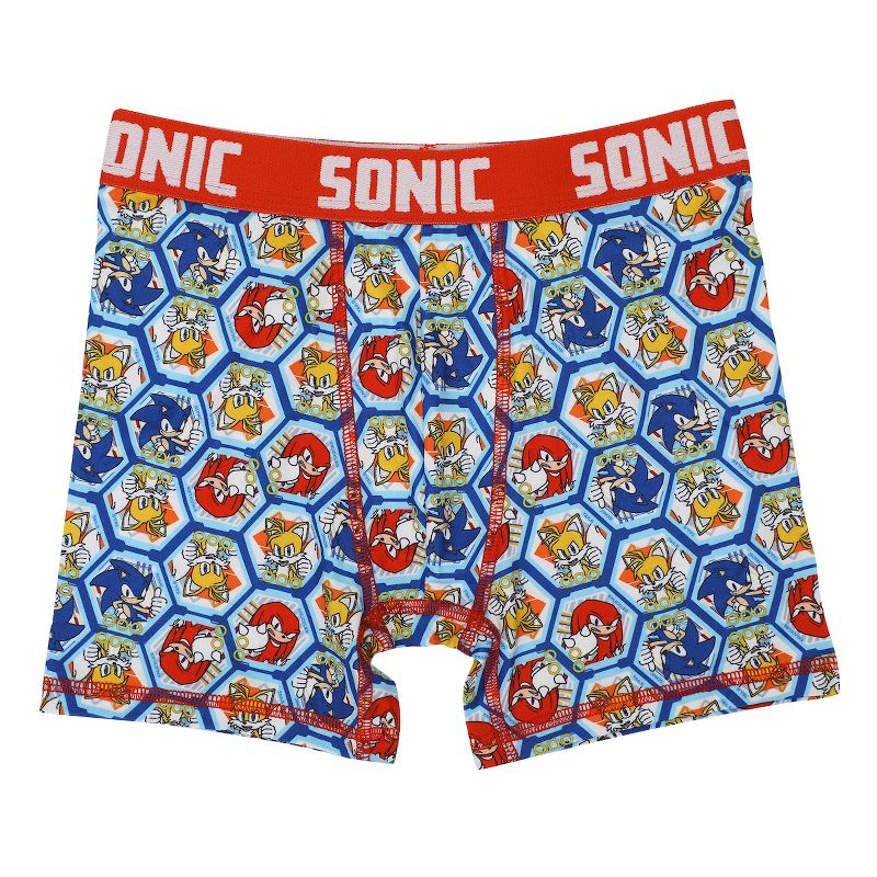 Youth Boys Sonic the Hedgehog Boxer Brief Underwear 5-Pack - Speedy Comfort for Gamers, 4 of 6