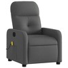 vidaXL Massage Recliner Chair Dark gray - 3 of 4