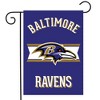 Briarwood Lane Retro Baltimore Ravens Garden Flag NFL Double-Sided 18" x 12.5" - image 2 of 3