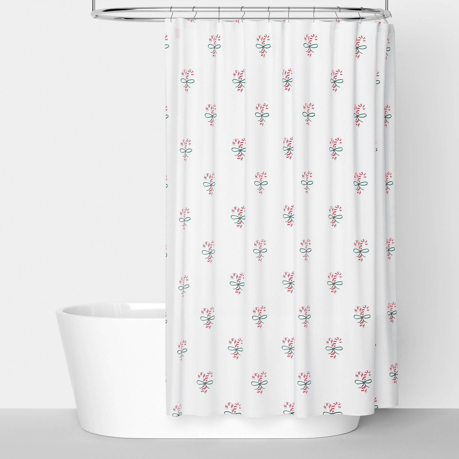 72"x72" Candy Cane Christmas Shower Curtain - Wondershop™