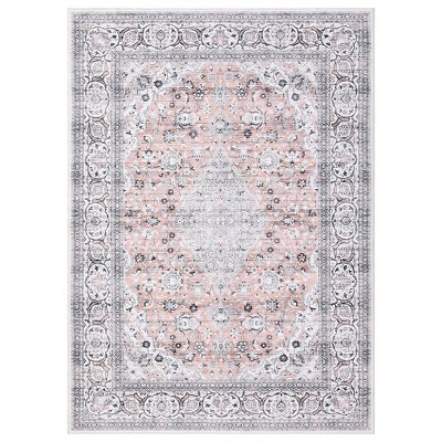 WhizMax Area Rug Vintage Medallion Rugs Stain & Water Resistant Washable Throw carpet for Living Room Bedroom