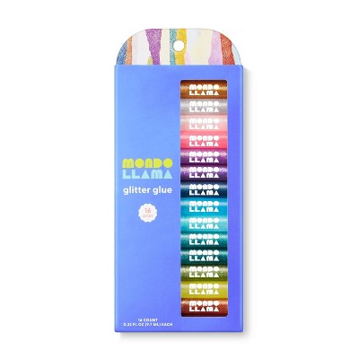 16ct Glitter Glue Pen Pack - Mondo Llama™