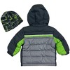 LONDON FOG Infant Boys' Heavyweight Puffer Coat With Beanie Hat - 2 of 3