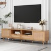 GlasFlength TV Stands and Consoles, Stylish Entertainment Center for Living Rooms, Modern Designs for Classic Interiors, Beige,78.8”*14.6”*18.9" - 4 of 4