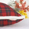 Unique Bargains Home Office Restaurant Double-Sided Plaid Decorative Pillow Covers 2 Packs - image 4 of 4