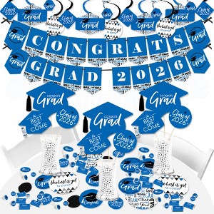 Big Dot of Happiness 2026 Blue Graduation Party Supplies - 387 Piece Decoration Kit - Fundle Bundle - 1 of 4