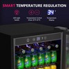 Simzlife Compact Beverage Refrigerator-4.5 Cu.ft/150 Cans, Mini Fridge with Reversible Glass Door&LED Light, Removable Shelves, Quiet&Energy Efficient - 4 of 4