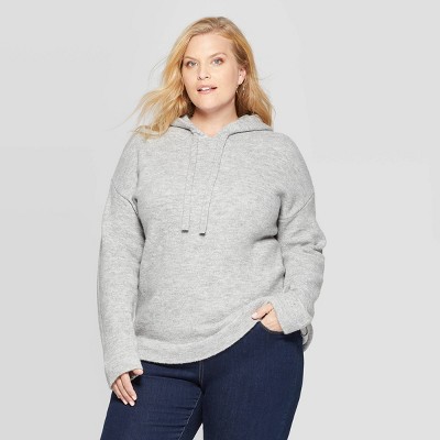 women's plus size pullover hoodies