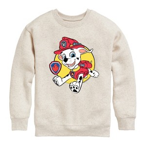 Boys' - Paw Patrol - Marshall Sketch Graphic Long Sleeve Fleece Sweatshirt - 1 of 4