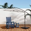 Hyleory Beeram 10FT Round Cantilever Umbrella with Counterweight - 4 of 4
