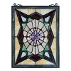 Chloe Lighting Eminent Tiffany-Style Geometric Stained Glass Window Panel 25`` Height - 2 of 4