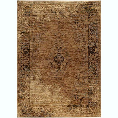 Oriental Weavers Andorra 6845D Gold/ Brown Indoor Area Rug - 3'3" x 5'2"