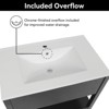 30" Ceramic Drop-in Sink in White with Faucet - 4 of 4