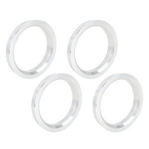 Unique Bargains 2.64inch OD Aluminium Alloy Car Hub Centric Rings Wheel Bore Spacer Silver Tone 4 Pcs - 1 of 4