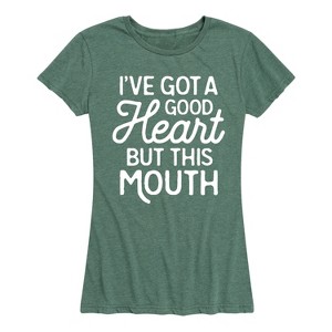 Women's - Instant Message - I've Got a Good Heart Short Sleeve Graphic T-Shirt - 1 of 4
