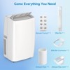 14000BTU Portable Air Conditioner - Cools Rooms Up to 700 Sq.Ft, With Dehumidifier, Fan Modes, Remote Control, 24Hrs Timer, and Moveable Whe - 4 of 4