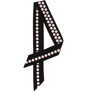 Allegra K Women Polka Dot Heart Print Stripes Skinny Double-Sided Neckerchief - 1 of 4