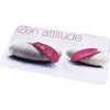 Evideco French Home Goods Bathroom Rug Memory Foam Mat Zen Attitude Print Pink 36"L x 24"W - 4 of 4
