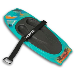 Xspec Kneeboard with Hook for Knee Surfing Boating Waterboarding, Aqua - 1 of 4