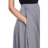 Women's Flared Midi Skirt with pockets - White Mark - 2 of 3