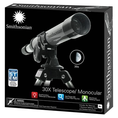 Smithsonian 30X Telescope/ Monocular Kit