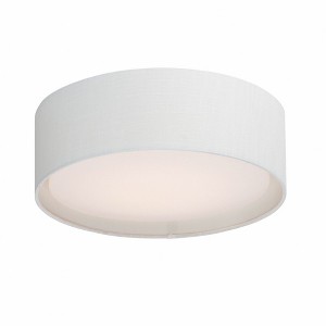 Maxim Lighting Prime 1 - Light Flush Mount in  White Linen - 1 of 1