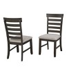 Brassex Set of 2 Ediva Dining Chairs Espresso - 2 of 4