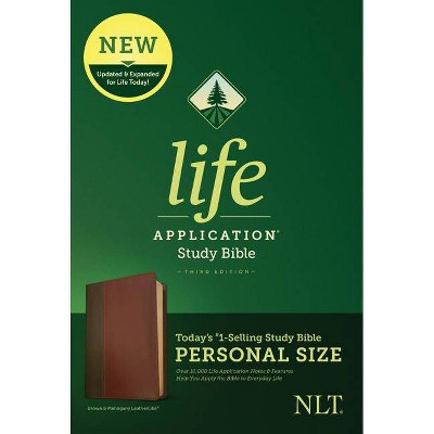 NLT Life Application Study Bible, Third Edition, Personal Size (Leatherlike, Brown/Tan) - (Leather Bound)