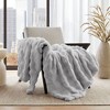 Sapphtopaz 50"x60" Faux Fur Blanket with Basketweave Texture Fluffy Throw Blanket with Warm Comfy Velvet Reverse,Soft Bedding Blanket for Room - 3 of 4