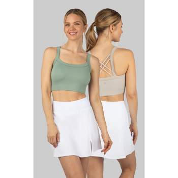 90 Degree by Reflex Womens Strappy Open Back Tank Top - Honey Dew - Large :  : Clothing, Shoes & Accessories
