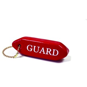 Kemp Keychain in Red With White Guard Logo - 1 of 1
