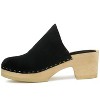 DARCIE Suede Clogs Heels Women Mules - 2 of 4