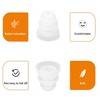Unique Bargains Soft Silicone Noise Reduce Three Flanges Clear Earbuds Tips 5mm Inner Hole 10 Pcs - 3 of 4