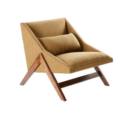 NicBex Polyester Accent Chair with Recessed Arm,Upholstered Living Room Chairs with Mid-Height Backrest,Accent Chairs for Living Room