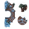 Unique Bargains Aquarium Decorations Arch Bridge Decoration Resin Fish Accessories Blue Brown Green 5.71" Length 1 Pcs - 3 of 4