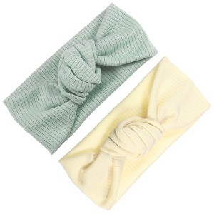 Unique Bargains Girl's Adorable Breathable Stripe Headbands 6.69"x2.95" 2 Pcs - 1 of 4