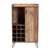 Mathis Wood and Wine Cabinet Brown/Gold - Baxton Studio - 4 of 4