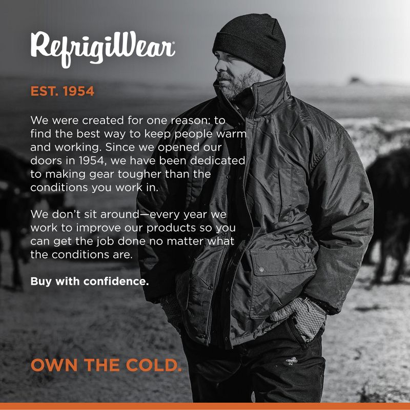RefrigiWear Men's ChillBreaker Lightweight Insulated Parka Jacket Workwear Coat, 5 of 8