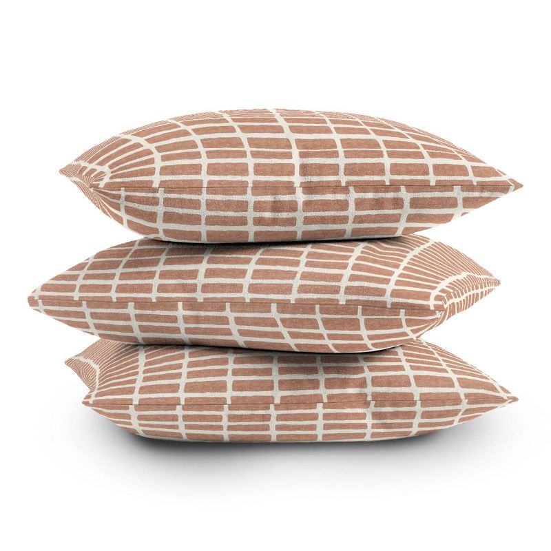 Little Arrow Design Co. Block Tile Outdoor Throw Pillow Terracotta - Deny Designs, 4 of 5