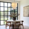 CityFurn 13" 3-Light Modern Gold Round Chandeliers 2 Tiers Alabaster Pendant Light - 2 of 4