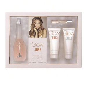 Glow By J.Lo 4 Pc Set Women Edt 3.4, Spray 0.25, Body Lotion 2.5, S/G 2.5 Oz - 1 of 1
