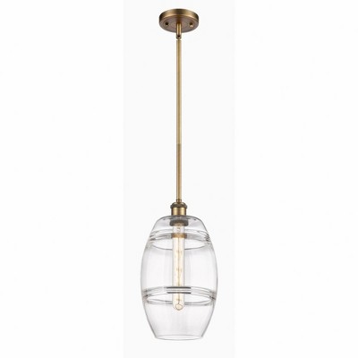 Vaz - 1 Light Stem Hung Mini Pendant In Industrial Style-9.88 Inches Tall and 8 Inches Wide