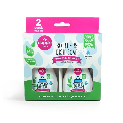 Dapple Bottle And Dish Liquid Soap Refill - Fragrance Free - 34 Fl