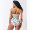 Somerset Floral/ Basil Stripe Reversible Ultra High-Waist Bottom - 4 of 4