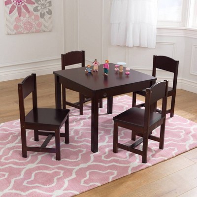 kidkraft table and chairs espresso