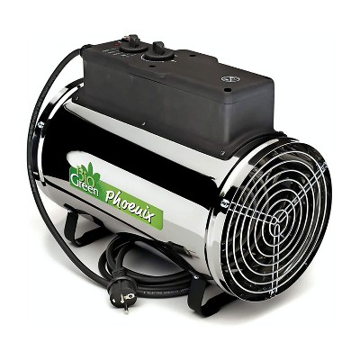 Bio Green PHX2.8/US Portable Indoor Outdoor Phoenix Greenhouse Tent Heater Fan with Floor and Ceiling Mount Kit, Spray Waterproof, 9554 BTU, 2800 Watt