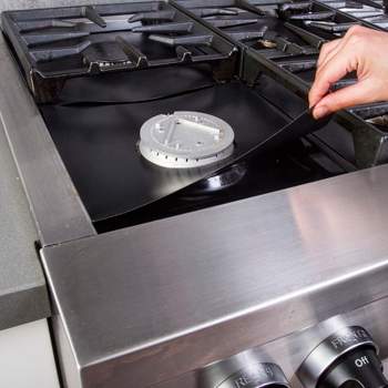Silver Stove Top Cover Stainless Steel Gas Stove Top Protective Cover  Bracket