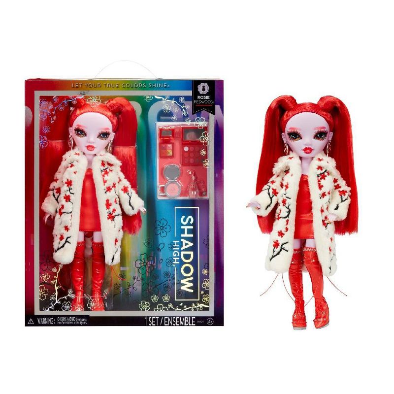 Rainbow High Shadow High Rosie - Red Fashion Doll Outfit Extra Long Hair &#38; 10+ Colorful Play Accessories, 1 of 9