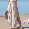 Women's Breezy Beach Chic Palazzo Cover Up Pants with Side Slits - Cupshe - 2 of 4
