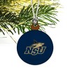 Nova Southeastern University Primary Logo Mini Small Tiny Wood Christmas Tree Holiday Ornament - 3 of 4